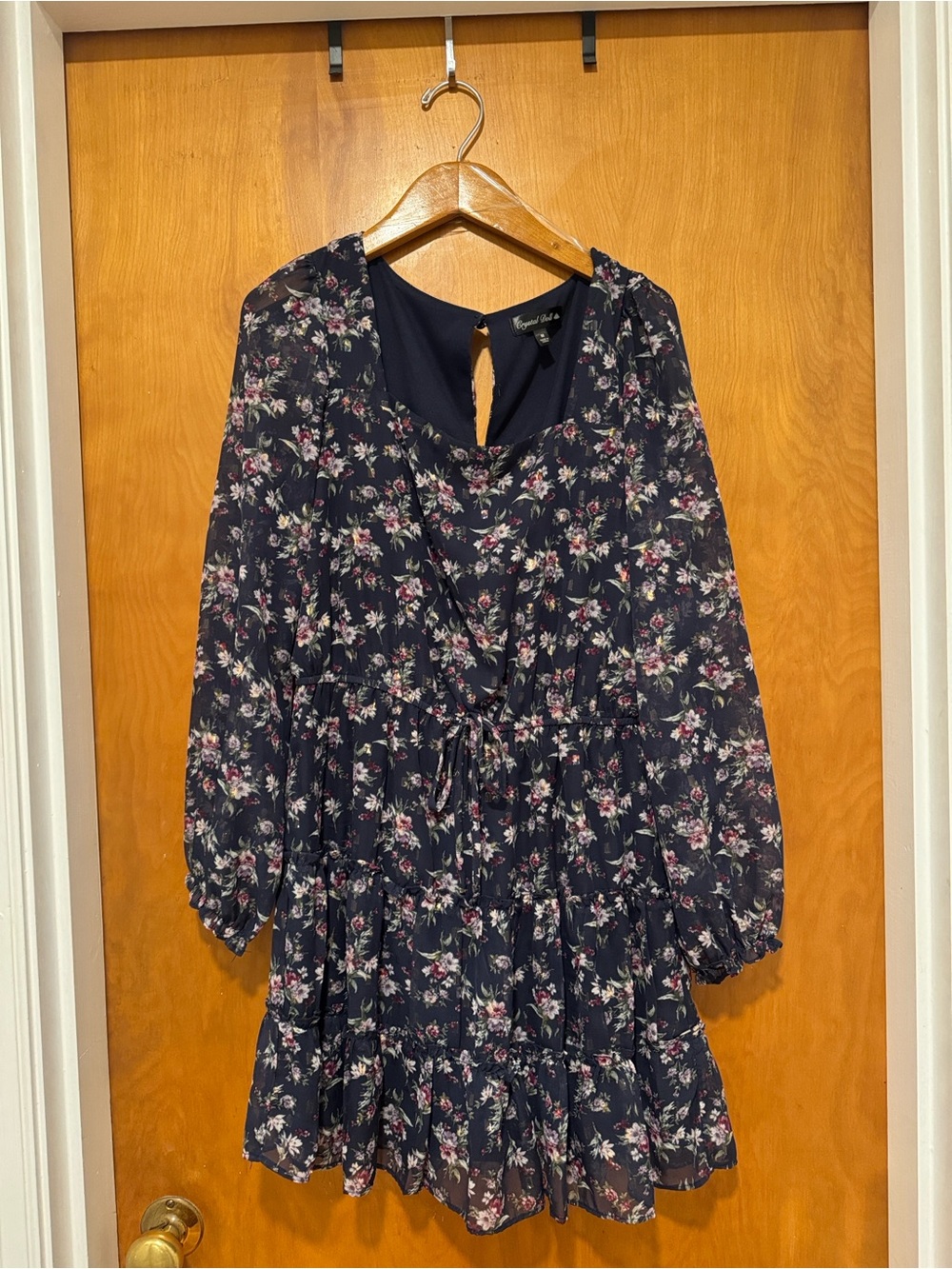 Crystal Doll Navy Floral Dress